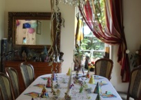 Catering Kinder Party  25 os., czerwiec 2011- dekoracja salonu