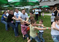 Catering Kinder Party oraz aktywności sportowe w ogrodzie Gościńca Oycowizna, 150 os.