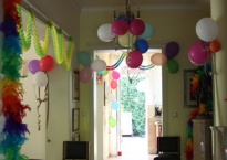 Kinder Party  25 os., czerwiec 2011- dekoracja wnętrza