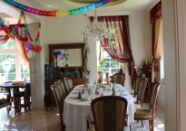 Kinder Party  25 os., czerwiec 2011- dekoracjasalonu
